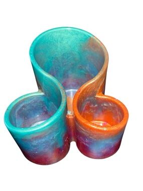 NORE’S NOVELTIES Handcrafted Home/ Office Desk Organizer -Multicolor or Solid